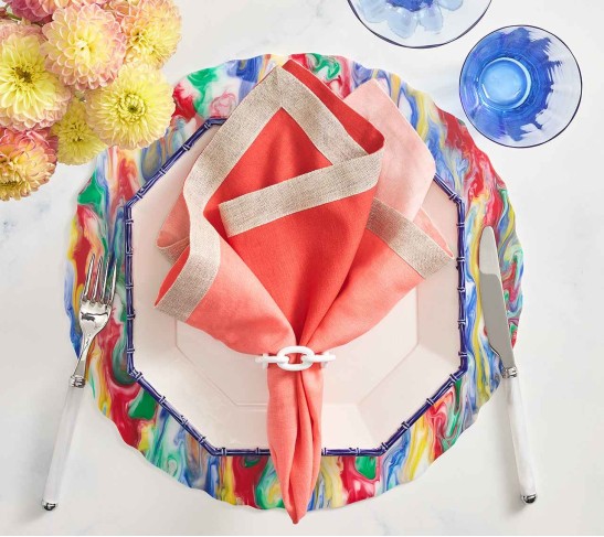 Marbled Placemat in Multi, Set of 4