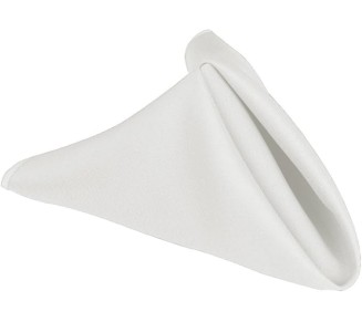 Inc. Tablecloth Linen 144Pack Softness 100% Polyester White Dinner Napkins HEMED Edges Commercial Grade