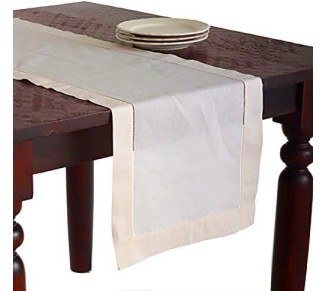 Ecru Handmade Classic Hemstitch Dinner Napkin (Set of 12), 22" Square Shape