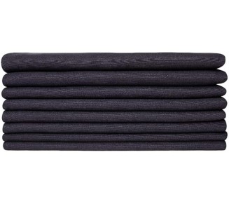 8 Piece 21 in Wide x 21 in Long Beautiful Black Dinner Napkins Classic Style Solid Color Attractive Soft Elegant Square Shaped Casual Dinner Napkins Set