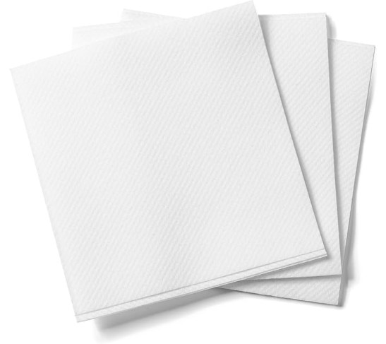 Cocktail Napkins-Disposable Beverage/Bar Napkins-White Linen-Like Square Napkins-Eco-Friendly & Compostable-Everyday Use, Party or Wedding 4.75inch x 4.75inch (100 Count, White)