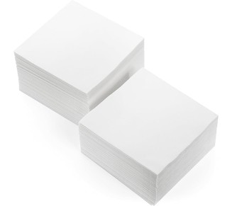 Cocktail Napkins-Disposable Beverage/Bar Napkins-White Linen-Like Square Napkins-Eco-Friendly & Compostable-Everyday Use, Party or Wedding 4.75inch x 4.75inch (100 Count, White)