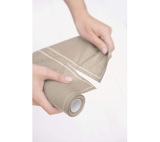Cocktail Napkins, Reusable Cotton Napkins on a Roll 4.5 x 4.5 IN (100 Napkins, Sand)