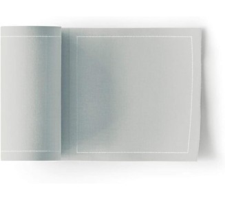 Cocktail Napkins, Reusable Cotton Napkins Roll 4.5 x 4.5 IN (100 Napkins, Pearl Grey)