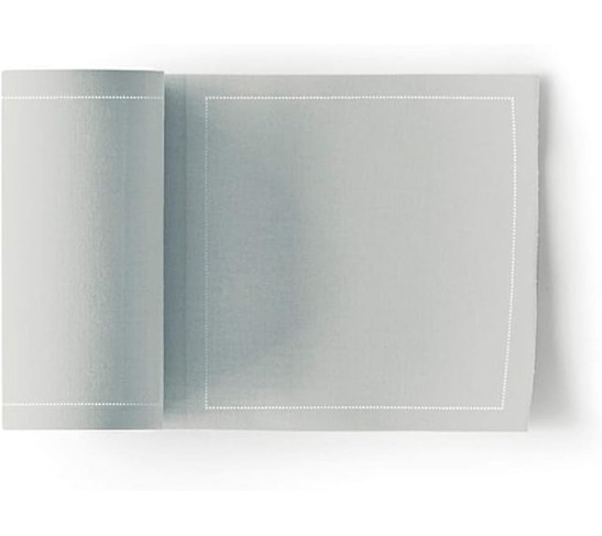 Cocktail Napkins, Reusable Cotton Napkins Roll 4.5 x 4.5 IN (100 Napkins, Pearl Grey)