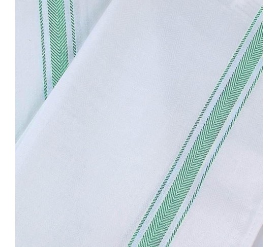 Green Dish Towels [300 Pack - 15 x 25 Inches] 100% Ring Spun Cotton Highly Absorbent & Reusable Cleaning Bar, Tea, Kitchen and Dishcloths Set - 200 GSM