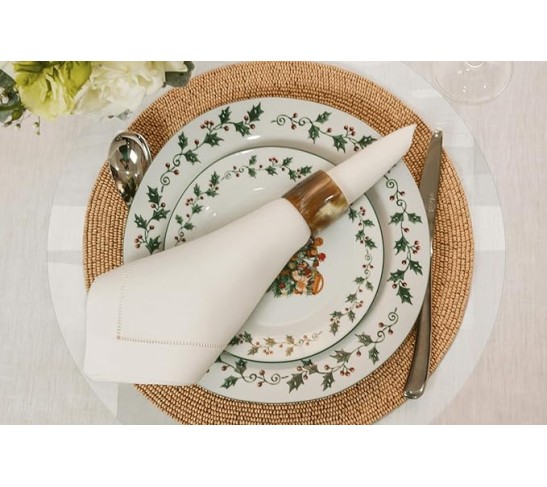 Clear Placemats Set of 6, USA Made, Safe, 13 x 19 Inch Oval, 2mm Thick Ultra Clear Smooth Vinyl, Table Mats, Plastic Placemats for Kitchen Table, Dry Erase Place Mat