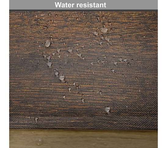 Wooden Print Place Mats Set of 8, Old Vintage Antique Timber Oak Background Rustic Floor Artisan Photo, Washable Fabric Placemats for Dining Table, Placemat 8 pcs, Chestnut Brown