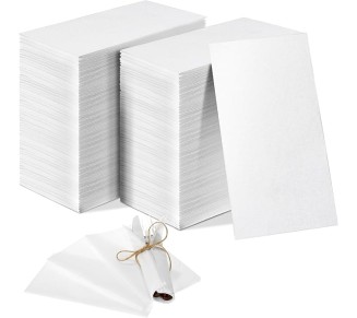 1200 Disposable Hand Towels Bulk Linen Paper Guest Towels 12 x 17 Inch White Paper Bathroom Hand Napkins, Dinner Napkins, Wedding Napkins for Bathroom Party Wedding Events (White)
